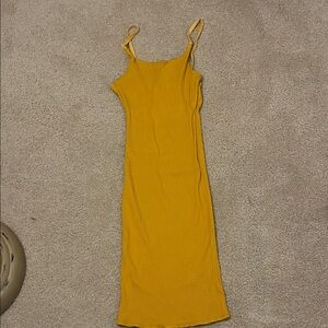 Better Be Mustard Midi Dress